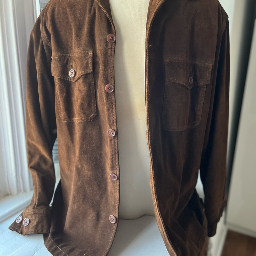 Men's Brown Suede Jacket
